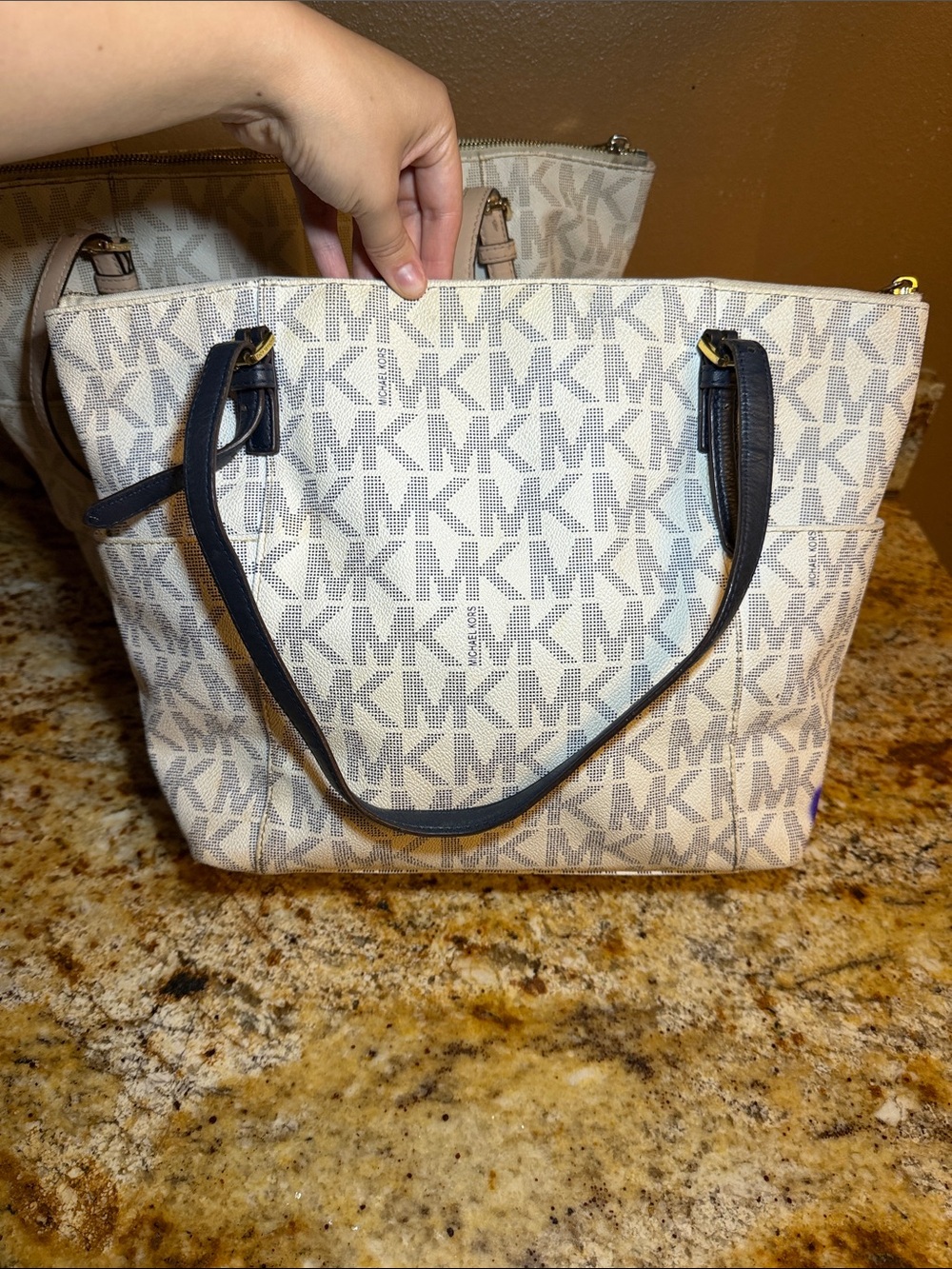 BUNDLE Michael Kors MK Print Totes - Picture 2 of 13